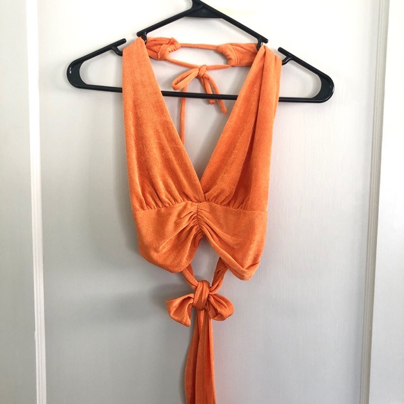 Orange halter top - Picture 4 of 5